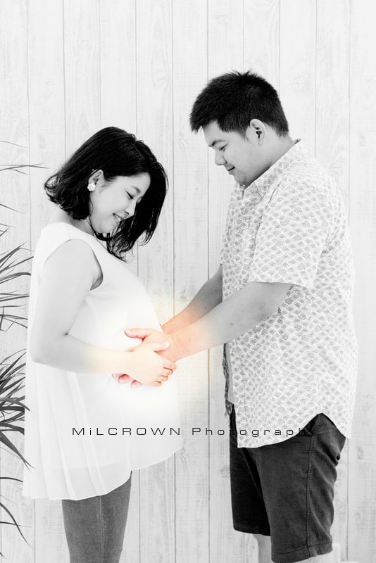 家族写真　ミルクラウン　ニューボーンフォト