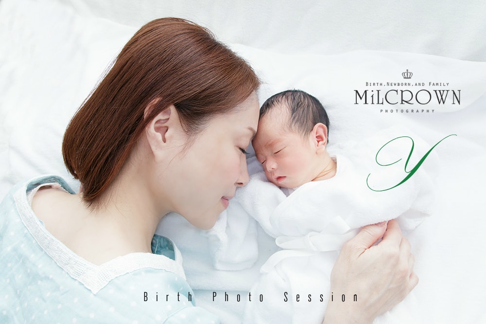 愛育病院で新生児撮影　生後2日目